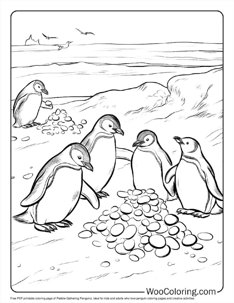 100  Penguin coloring pages  Free PDF To Print  - 54