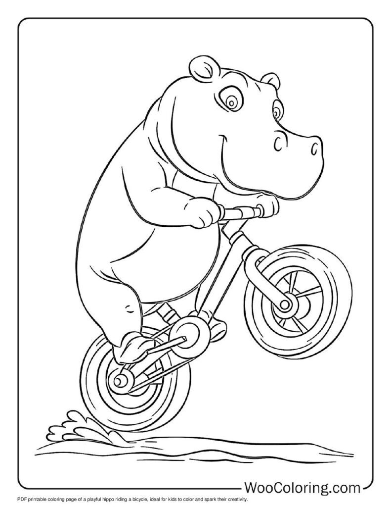 100  Hippo coloring pages  Free PDF To Print  - 67
