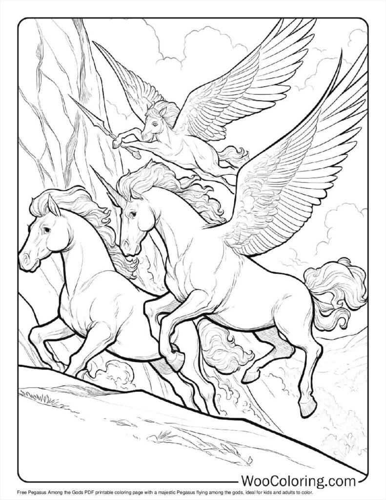 100  Pegasus coloring pages  Free PDF To Print  - 69
