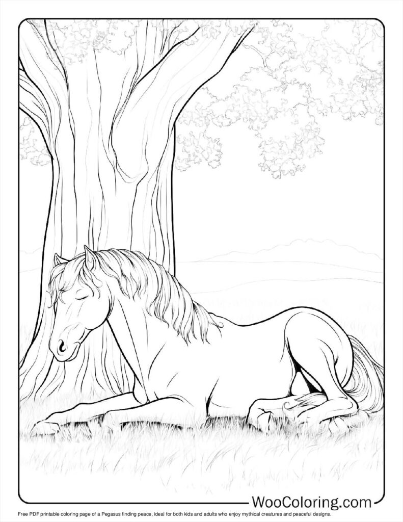 100  Pegasus coloring pages  Free PDF To Print  - 7