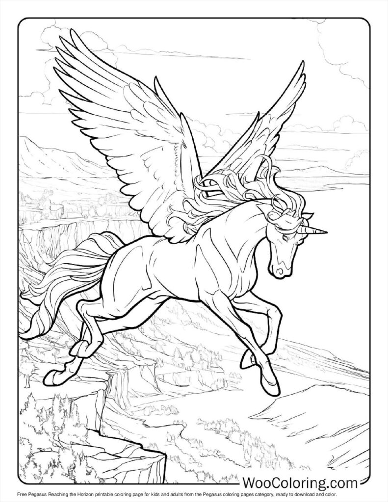 100  Pegasus coloring pages  Free PDF To Print  - 53
