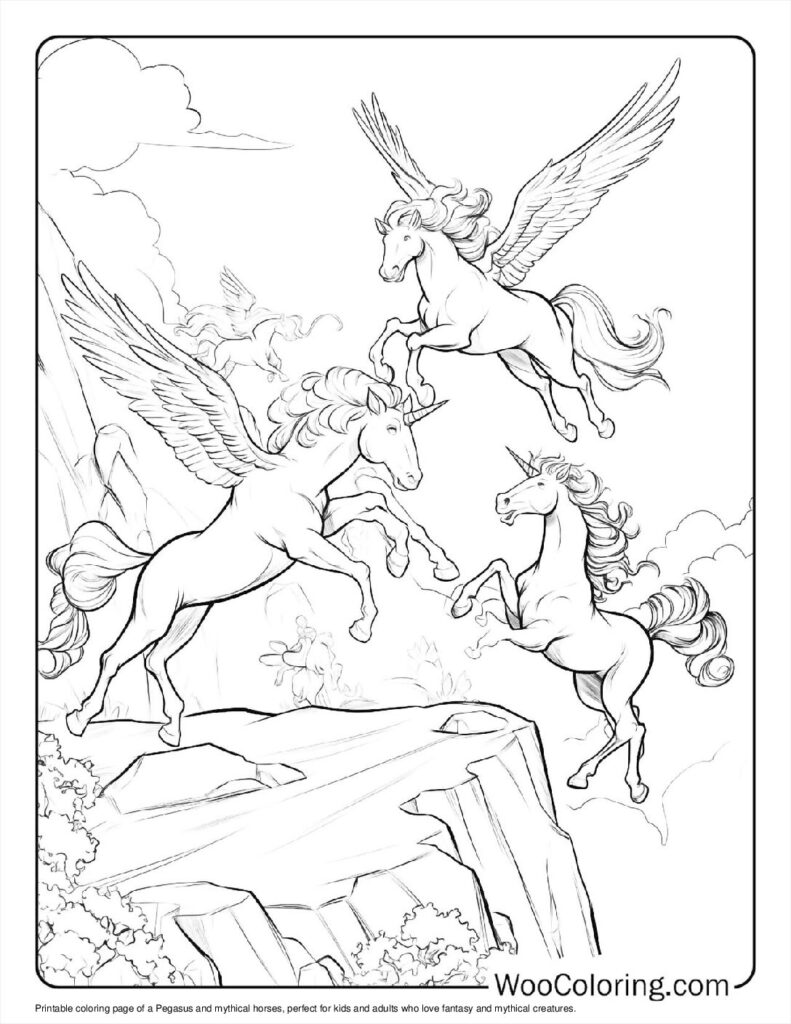 100  Pegasus coloring pages  Free PDF To Print  - 99