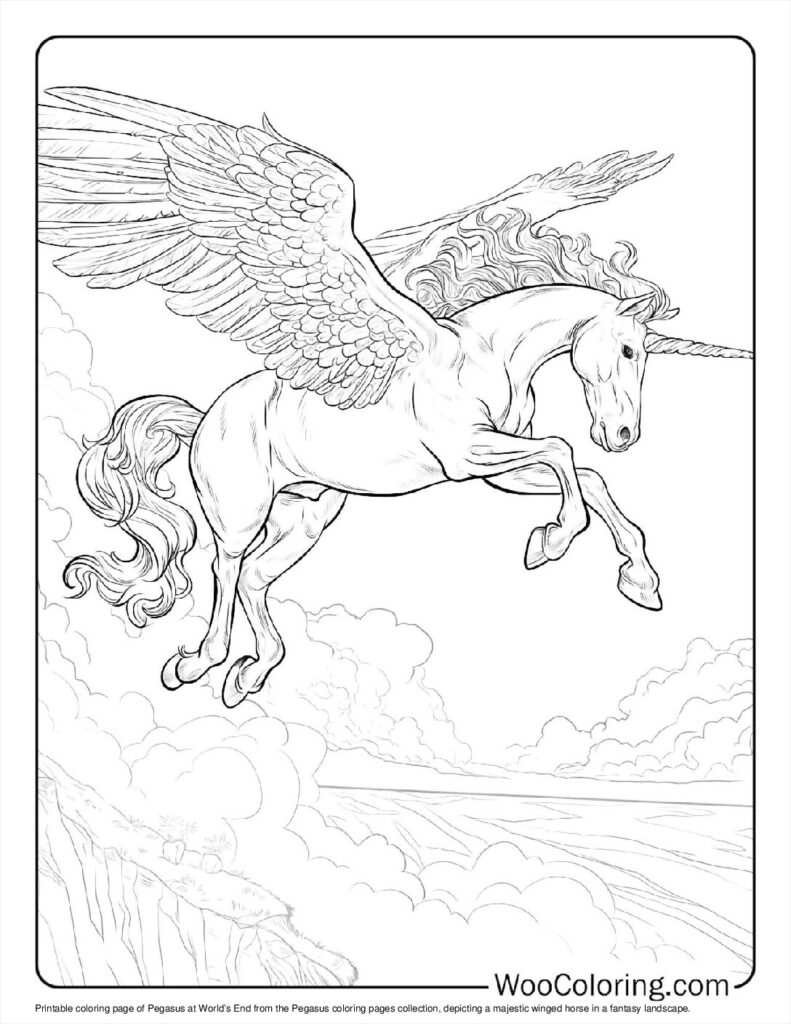 100  Pegasus coloring pages  Free PDF To Print  - 71