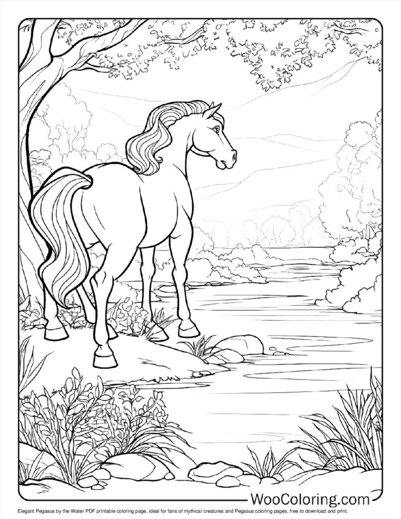 100  Pegasus coloring pages  Free PDF To Print  - 98