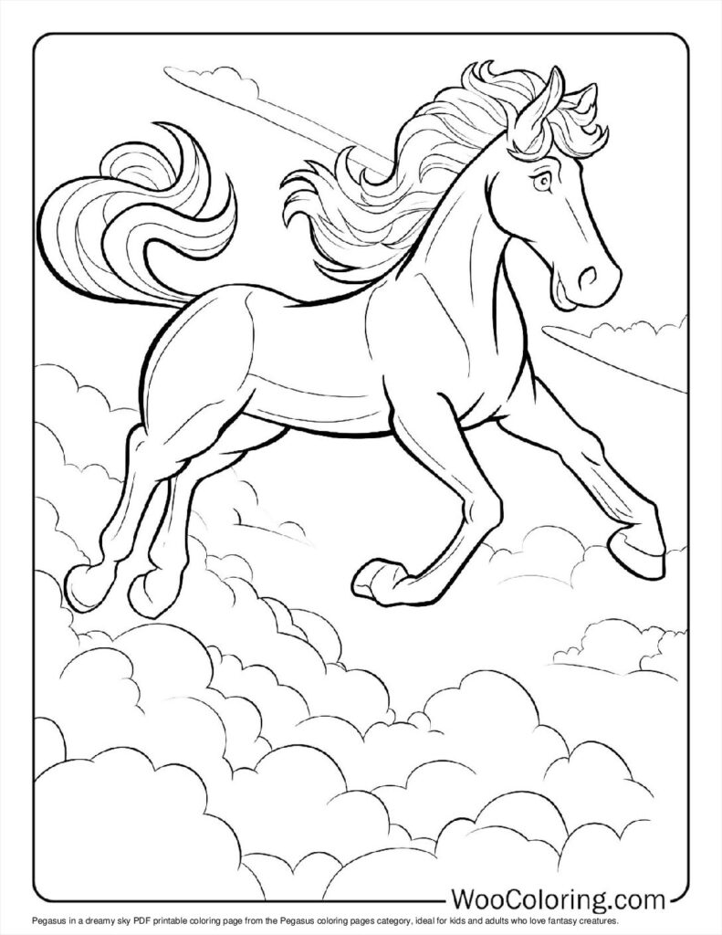 100  Pegasus coloring pages  Free PDF To Print  - 86