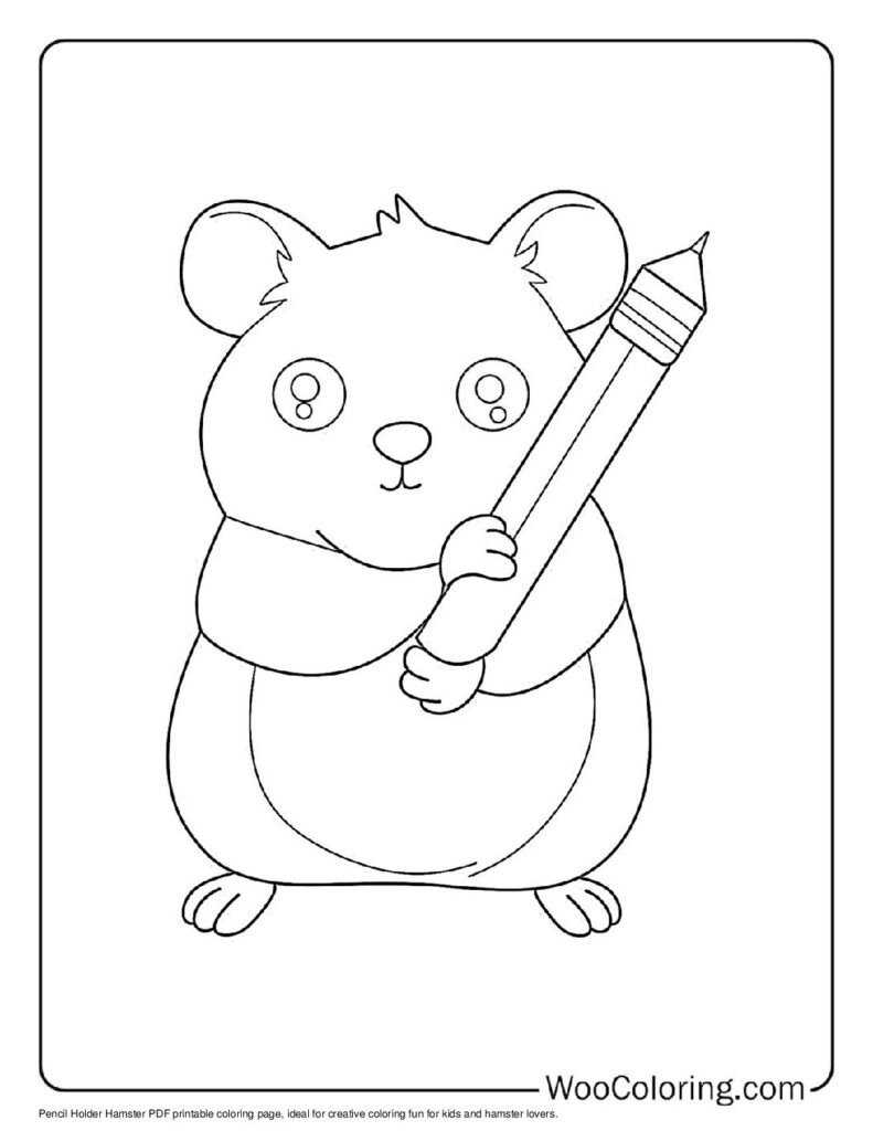 100  Hamster coloring pages  Free PDF To Print  - 20