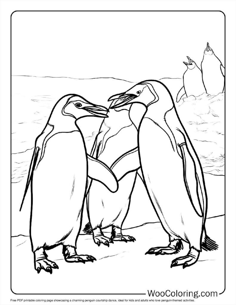 100  Penguin coloring pages  Free PDF To Print  - 87
