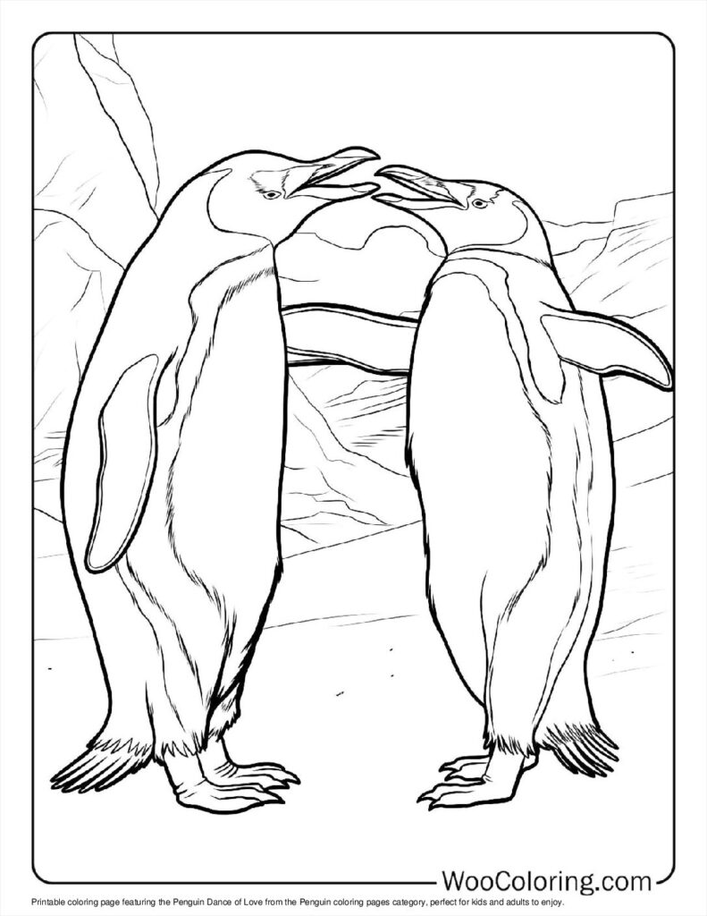 100  Penguin coloring pages  Free PDF To Print  - 9