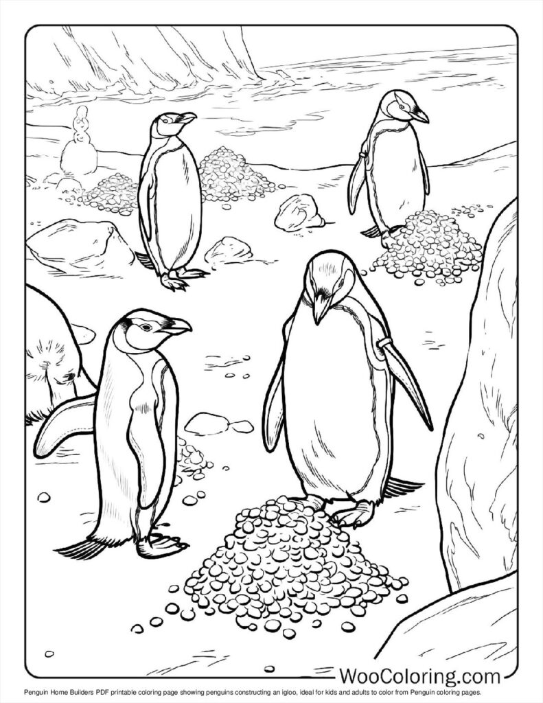 100  Penguin coloring pages  Free PDF To Print  - 45
