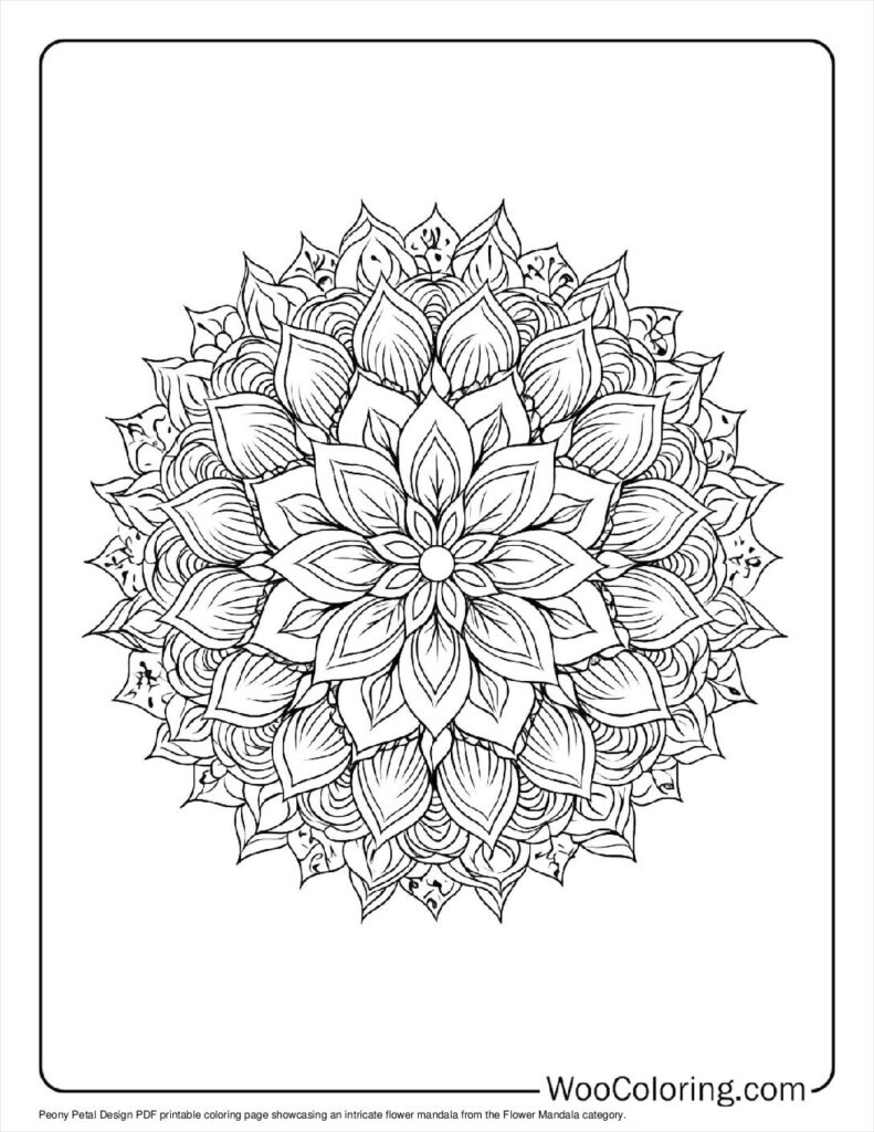 100  Flower Mandala coloring pages  Free PDF To Print  - 46
