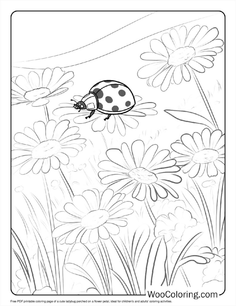100  Ladybug coloring pages  Free PDF To Print  - 35