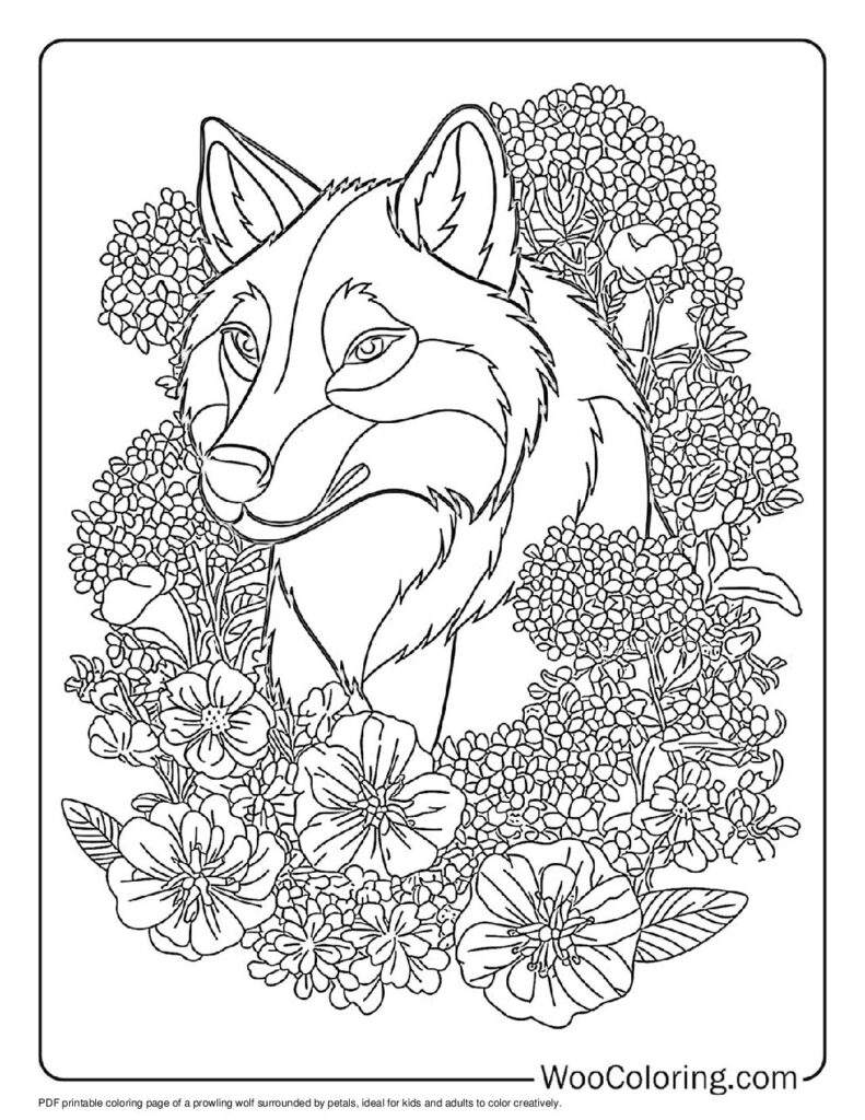 100  Wolf coloring pages  Free PDF To Print  - 34