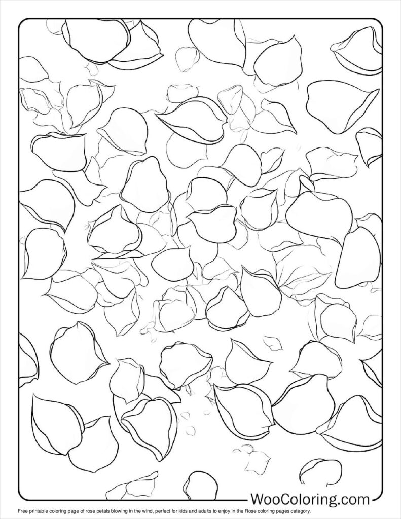 100  Rose coloring pages  Free PDF To Print  - 65