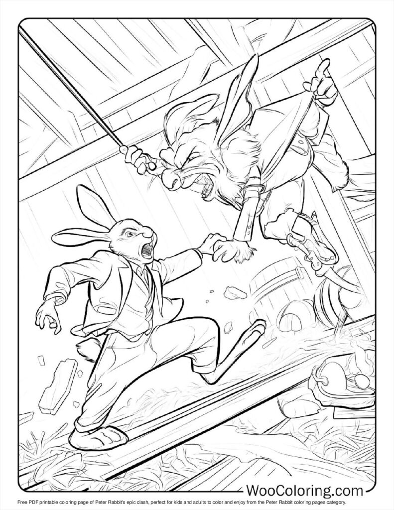 100  Peter Rabbit coloring pages  Free PDF To Print  - 30