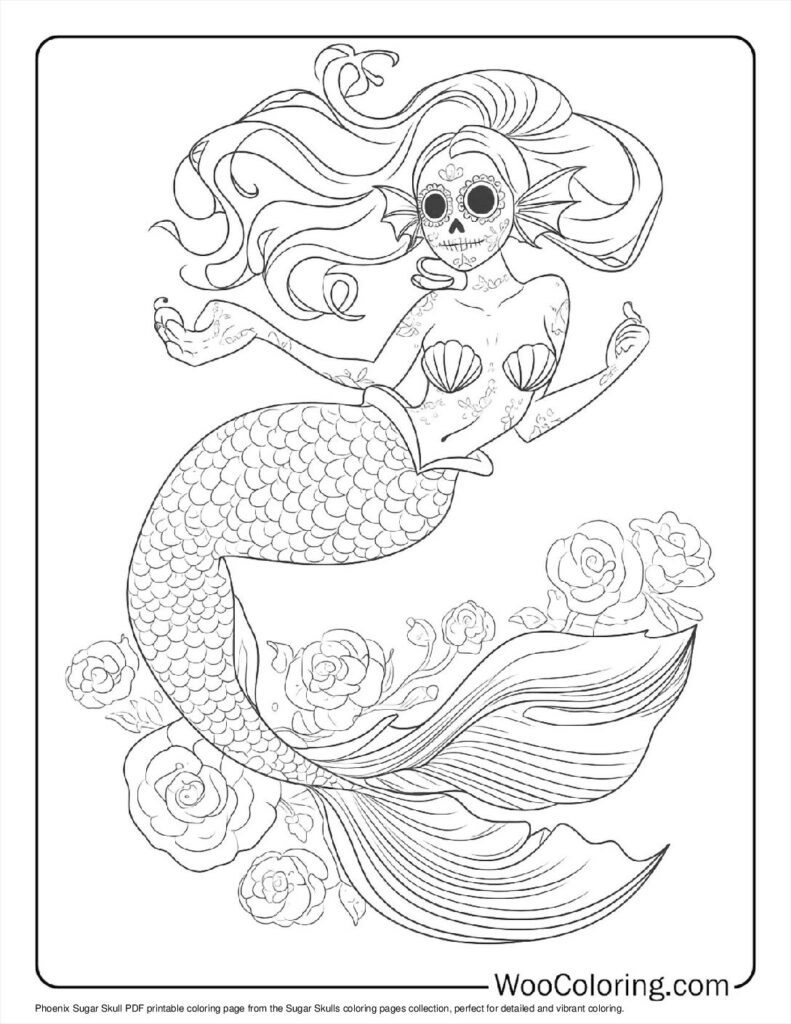 100  Sugar Skulls coloring pages  Free PDF To Print  - 9