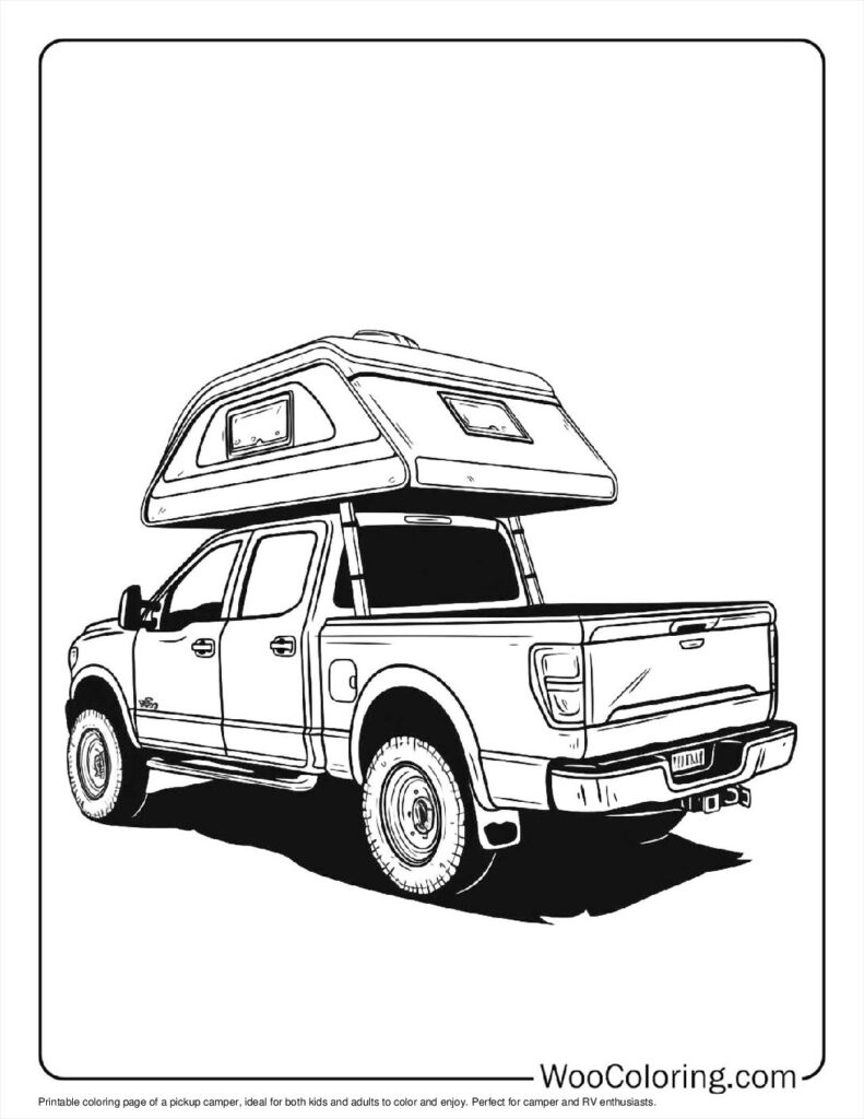100  Camper   RV coloring pages  Free PDF To Print  - 66