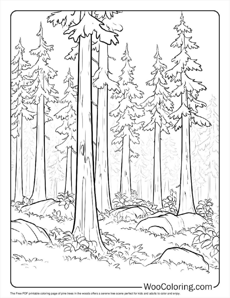 100  Tree coloring pages  Free PDF To Print  - 99