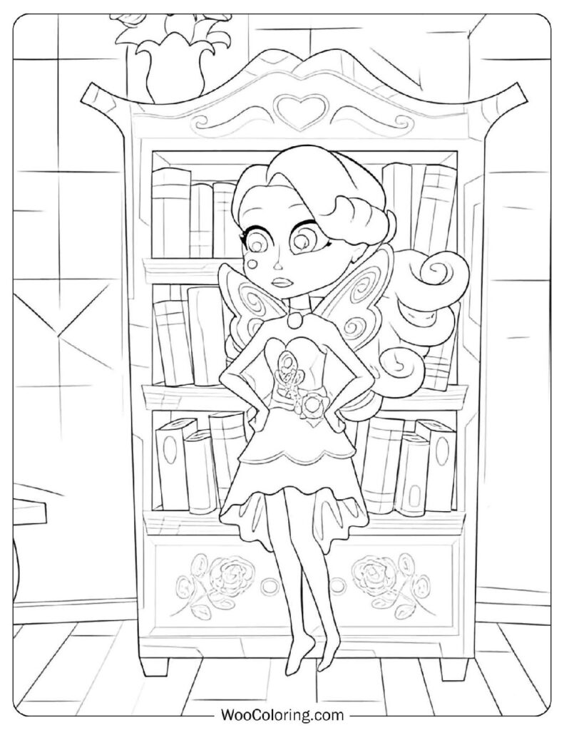 Pink Fairy Girl Coloring Sheet From Bright Fairy Friends
