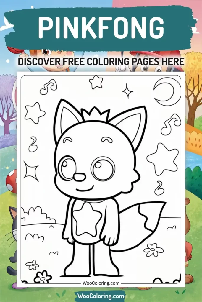 Pinkfong coloring pages designs from TV Show