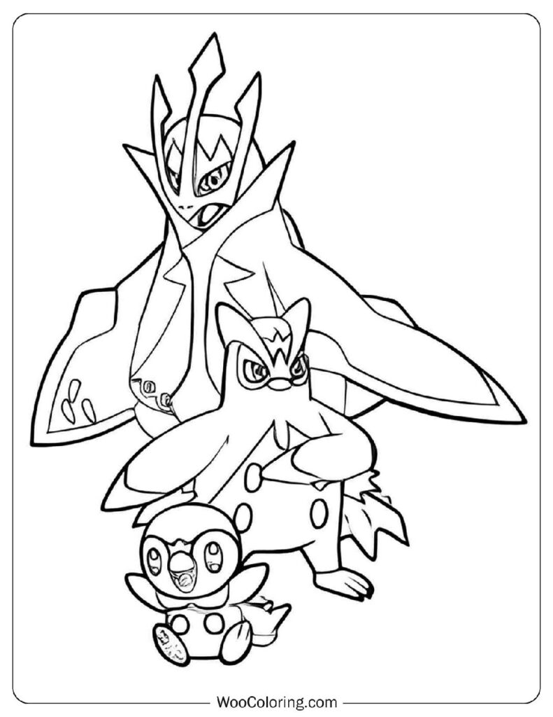 Piplup, Prinplup, and Empoleon Pokémon Evolution Stages