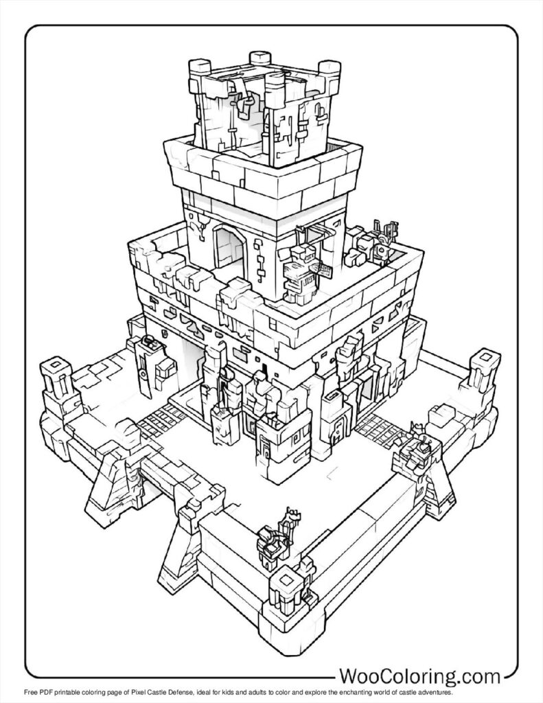 100  Castle coloring pages  Free PDF To Print  - 23
