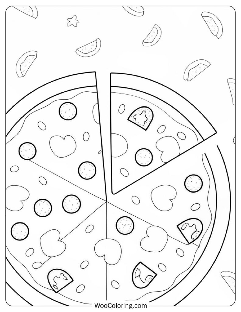 22 Pizza Coloring Pages  Free PDF To Print  - 75