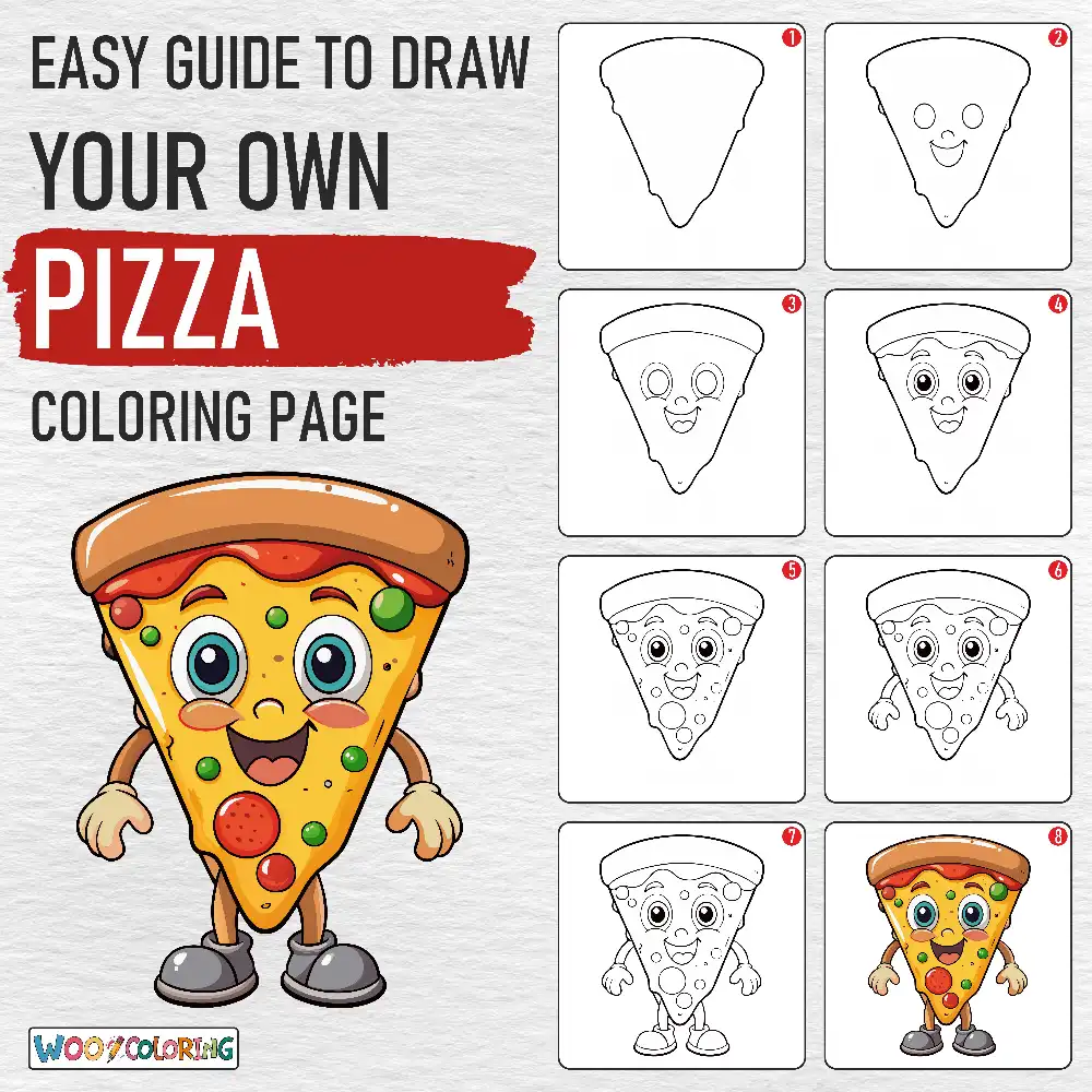 22 Pizza Coloring Pages  Free PDF To Print  - 41