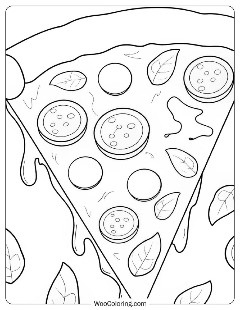 22 Pizza Coloring Pages  Free PDF To Print  - 46