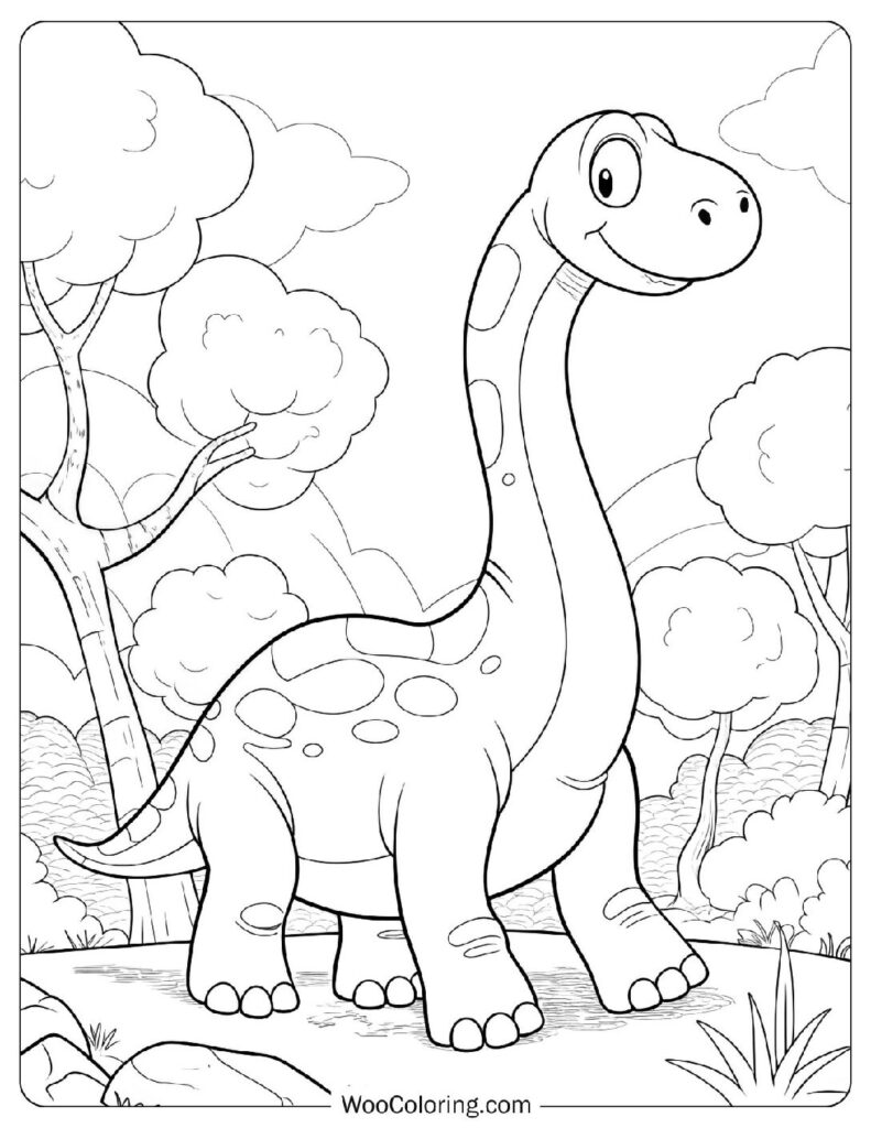 Playful Brachiosaurus