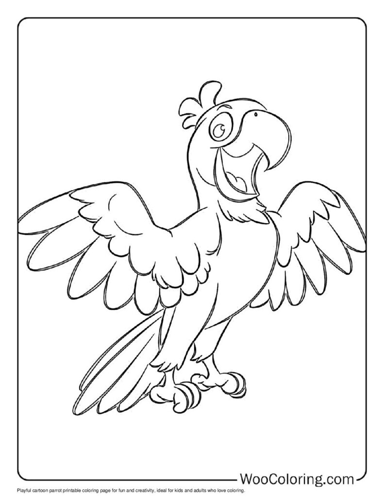 100  Parrot coloring pages  Free PDF To Print  - 83