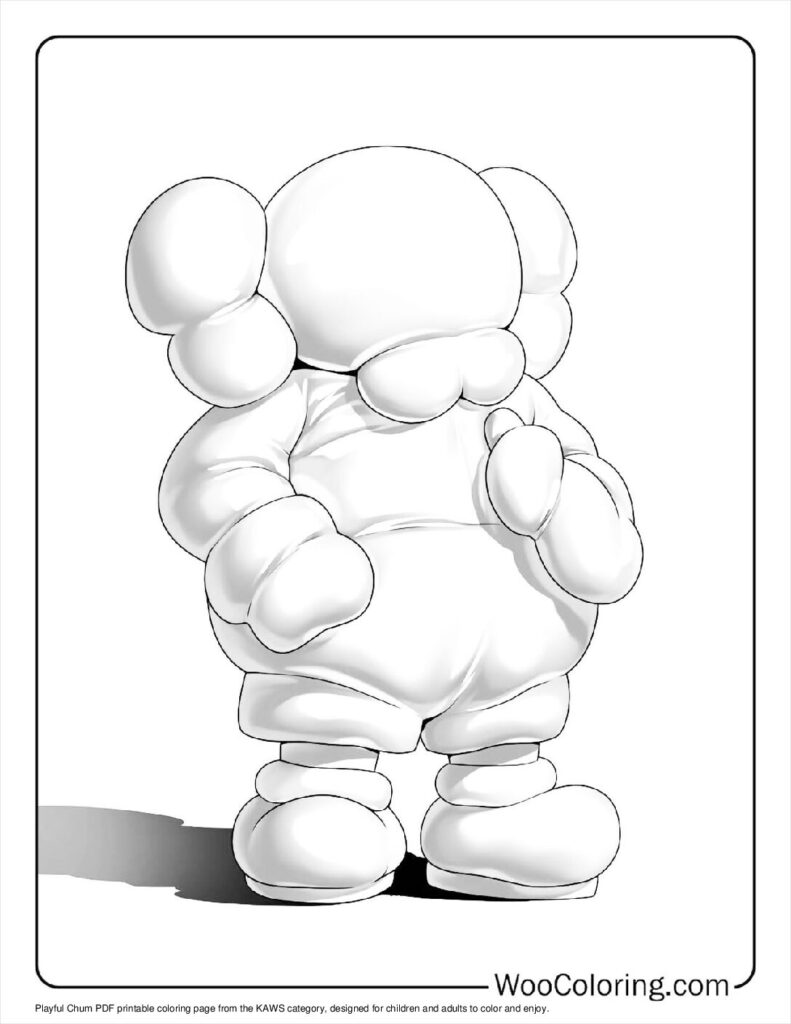 100  KAWS coloring pages  Free PDF To Print  - 72