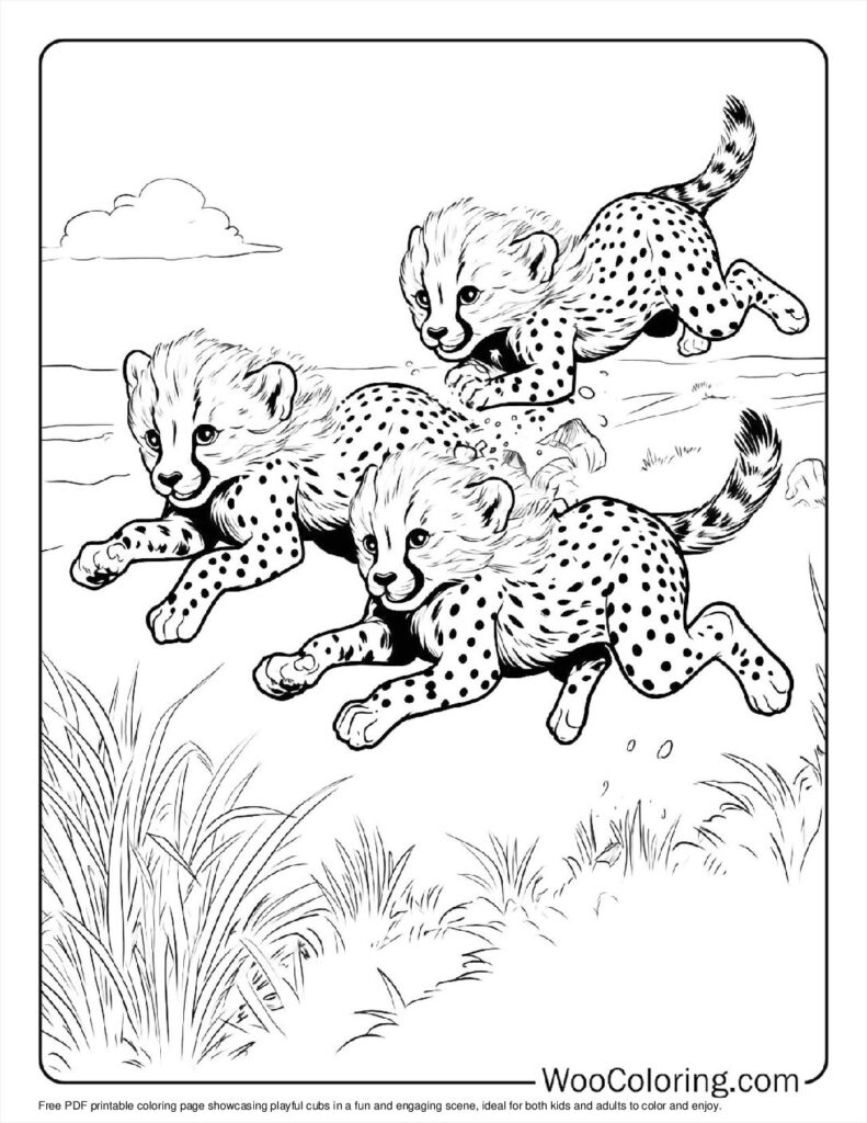 100  Cheetah coloring pages  Free PDF To Print  - 74