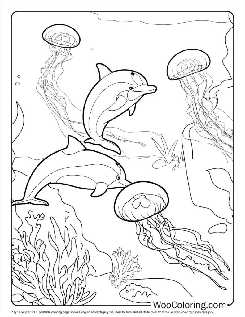 100  Jellyfish coloring pages  Free PDF To Print  - 62