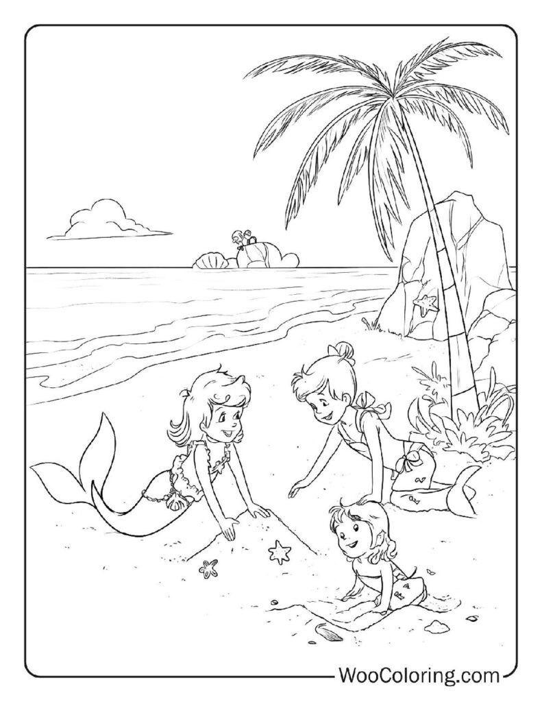 100  Mermaid coloring pages  Free PDF To Print  - 45