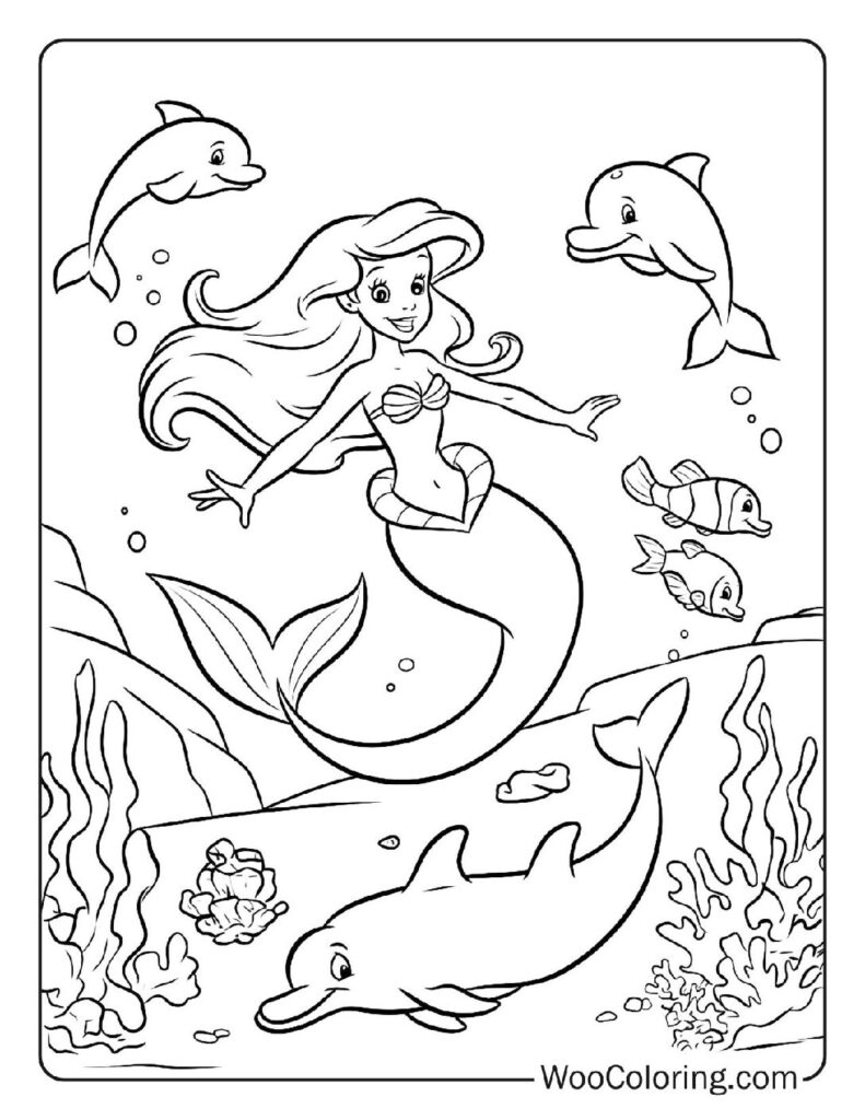 100  Mermaid coloring pages  Free PDF To Print  - 82
