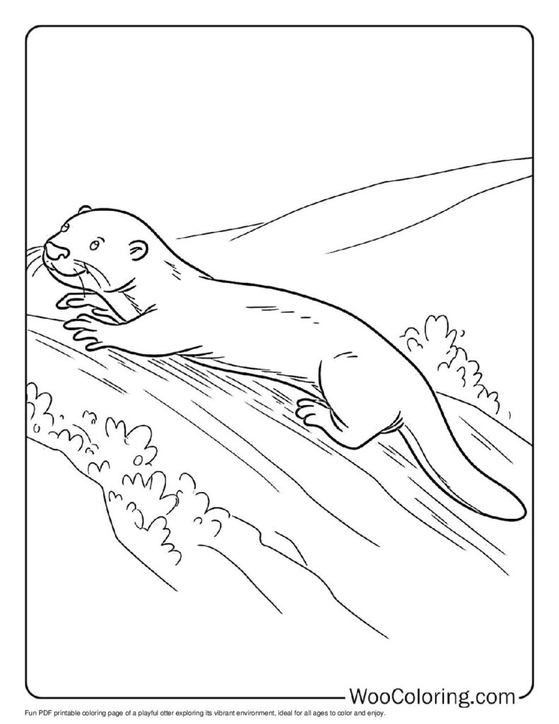 100  Otter coloring pages  Free PDF To Print  - 79