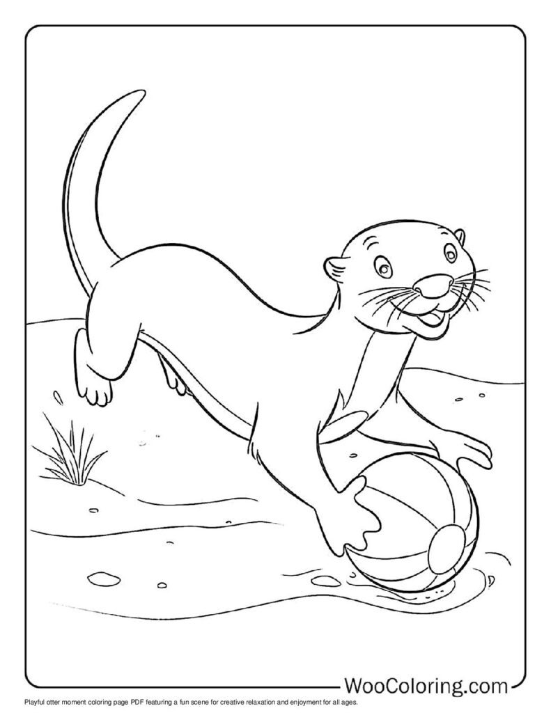 100  Otter coloring pages  Free PDF To Print  - 84