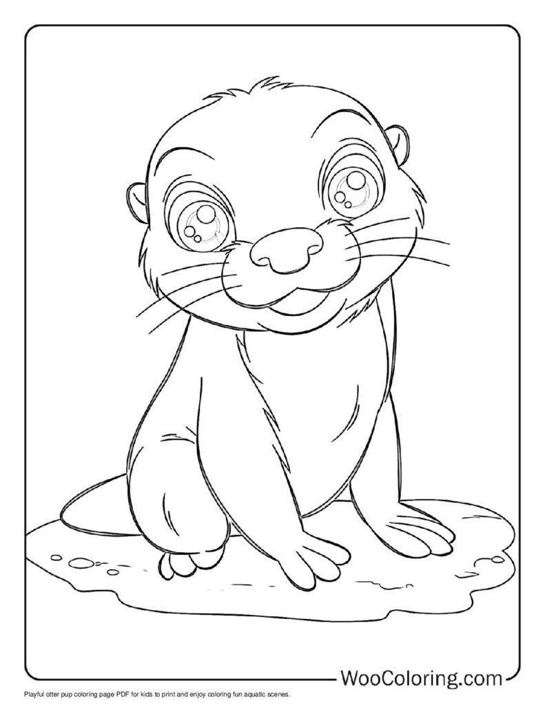 100  Otter coloring pages  Free PDF To Print  - 77
