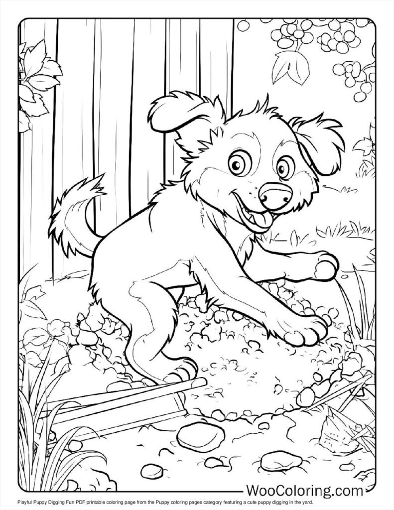 100  Puppy coloring pages  Free PDF To Print  - 53