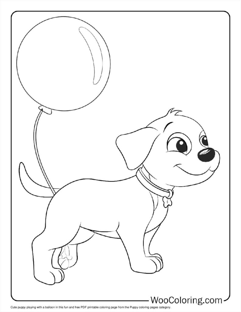 100  Puppy coloring pages  Free PDF To Print  - 20