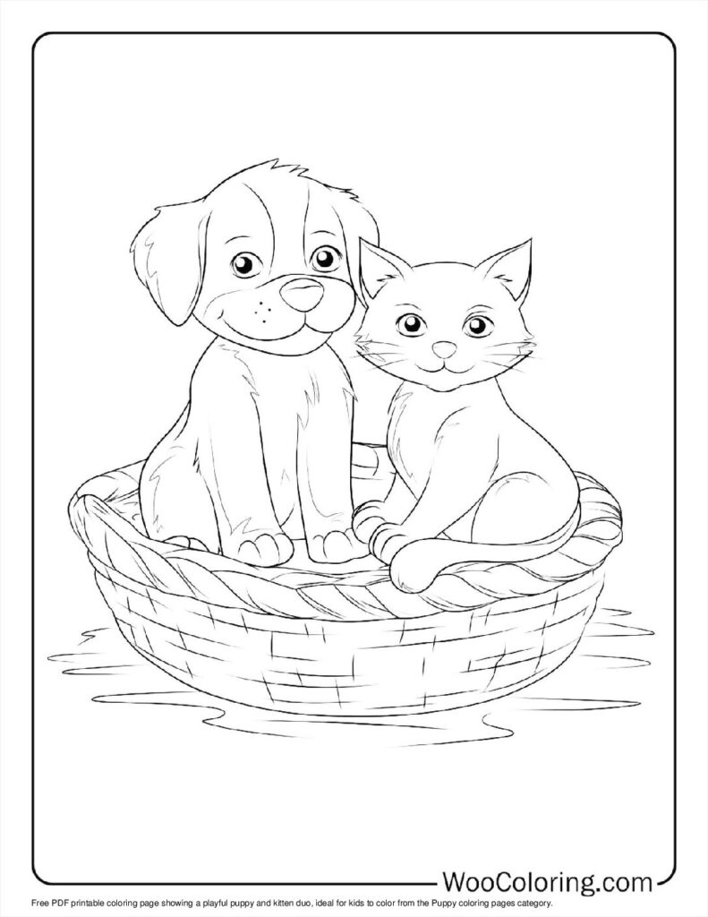100  Puppy coloring pages  Free PDF To Print  - 11