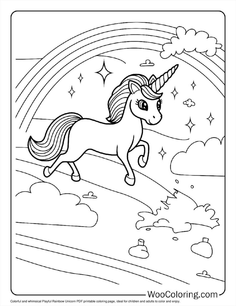 100  Unicorn Cat coloring pages  Free PDF To Print  - 49