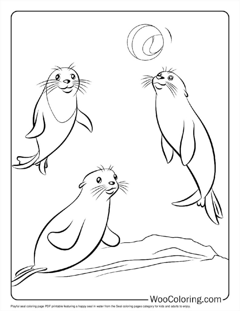 100  Seal coloring pages  Free PDF To Print  - 29