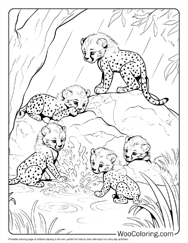 100  Cheetah coloring pages  Free PDF To Print  - 87