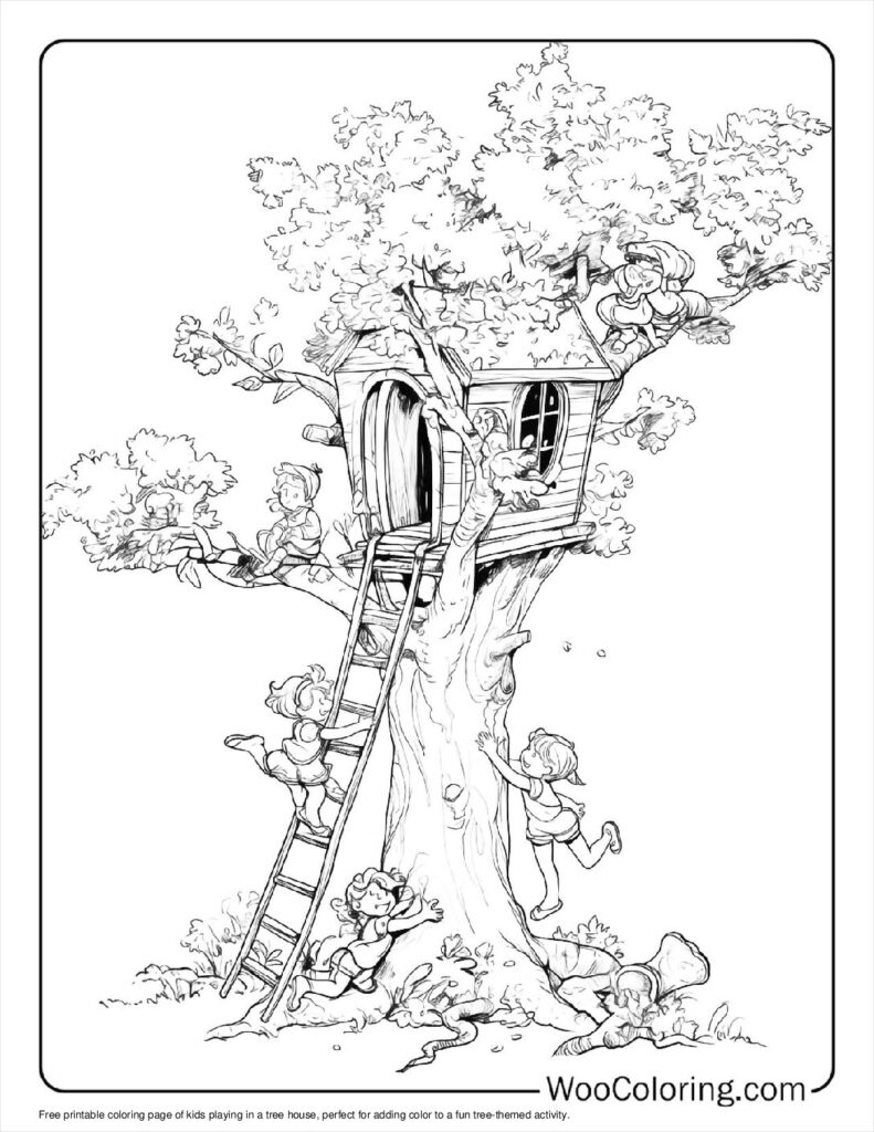 100  Tree coloring pages  Free PDF To Print  - 66