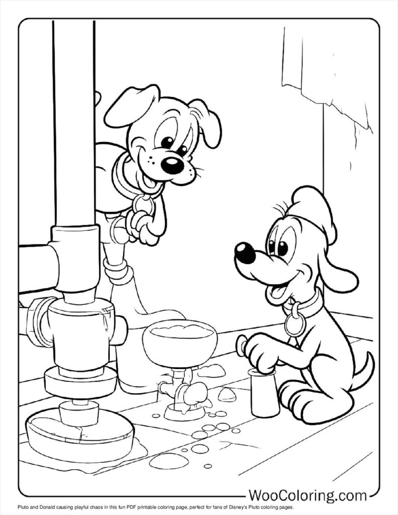 100  Pluto coloring pages  Free PDF To Print  - 9