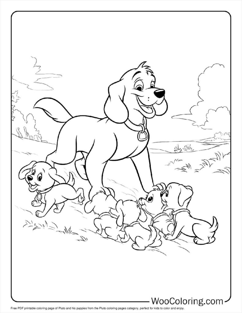 100  Pluto coloring pages  Free PDF To Print  - 74