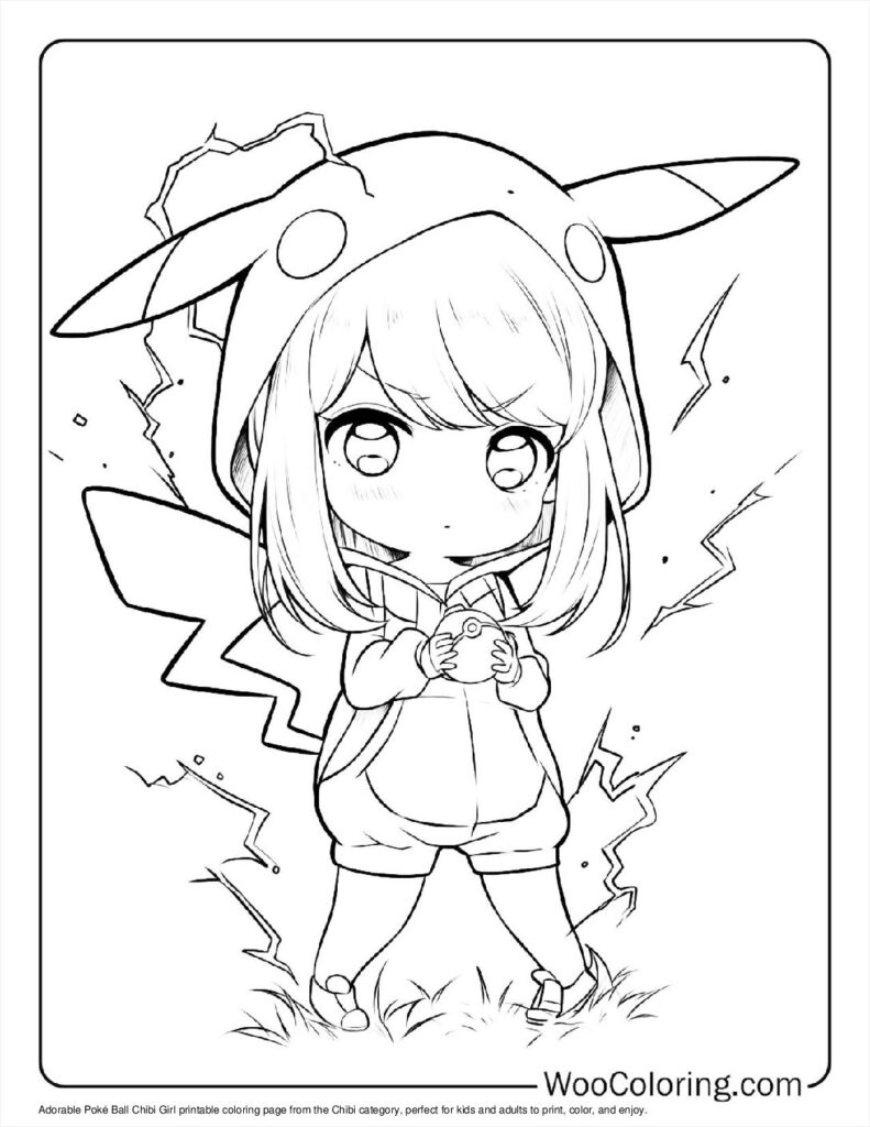100  Chibi coloring pages  Free PDF To Print  - 69