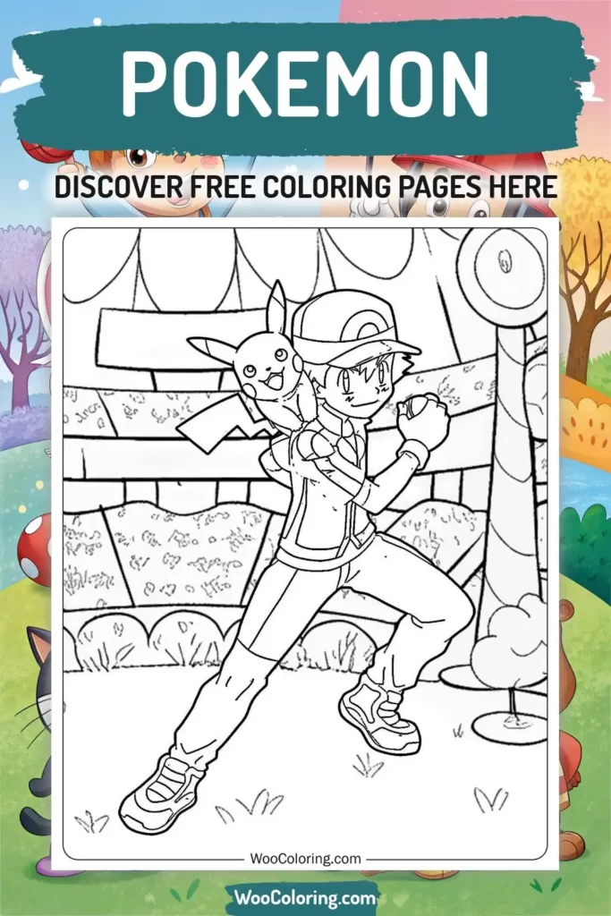 Pokemon coloring pages designs from TV Show
