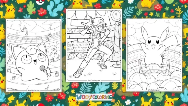 Pokemon Coloring Pages Design Image